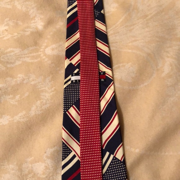 Tommy Hilfiger | Accessories | Tommy Hilfiger Silk Red White And Blue ...